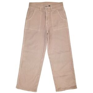 AMERICAN EAGLE Sz 6 Beige Super High Rise Baggy Wide Leg Jeans Y2K Streetwear‎